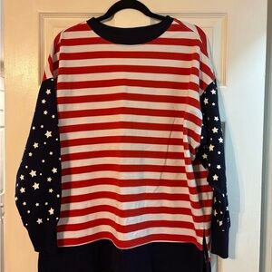 Crown & Ivy Stars and Stripes Sweatshirt
